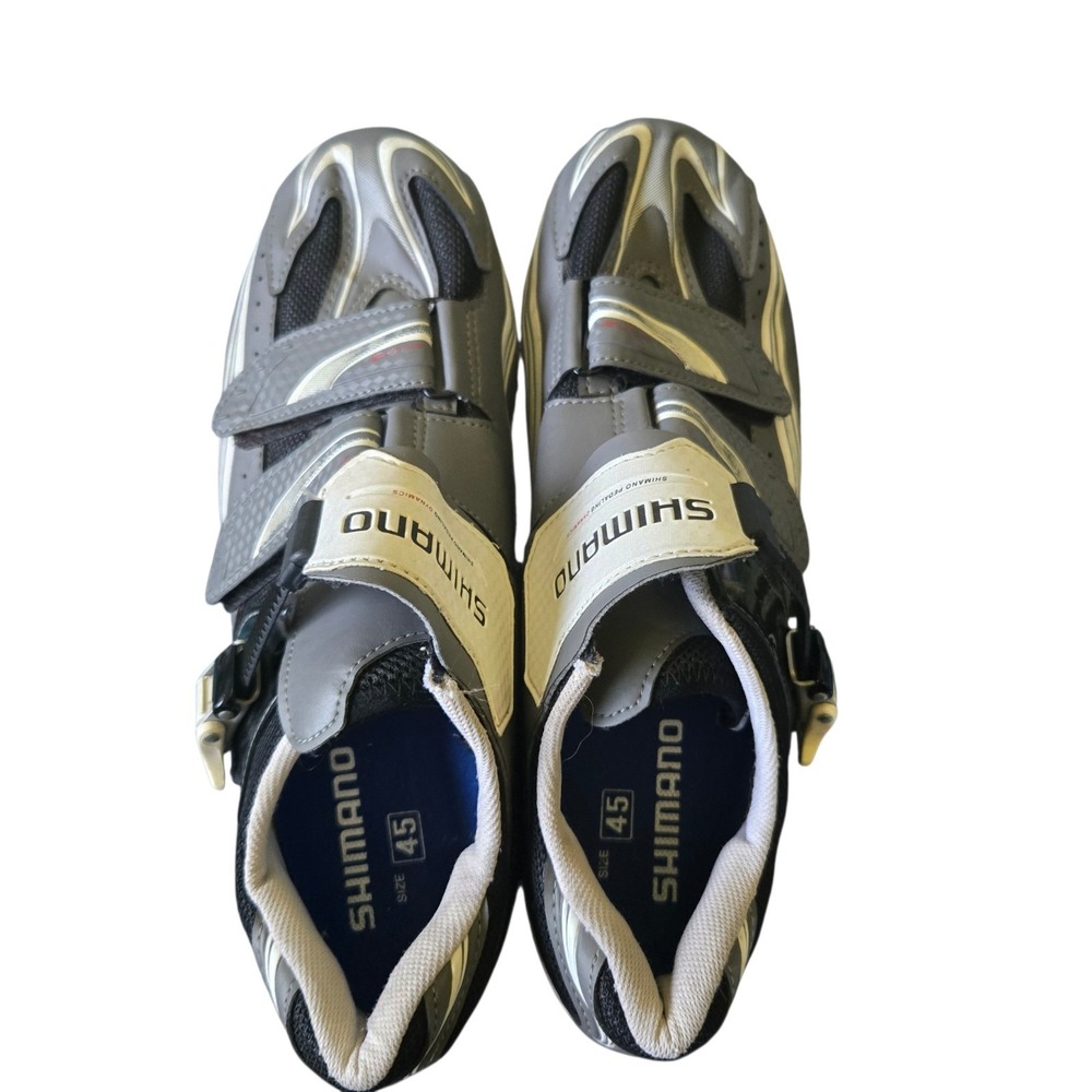 SHIMANO Men's SH-R087G Road Cycling Shoes Grey Size 45 / US 10.5 - 3 Hole